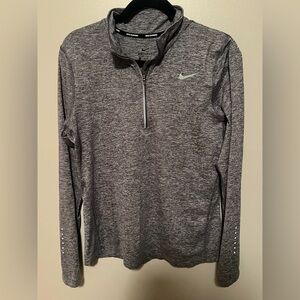 Nike Heathered Gray Dri-FIT Running Top